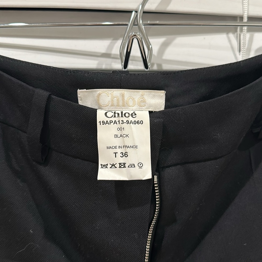 Chloe stretch wool wide leg trousers